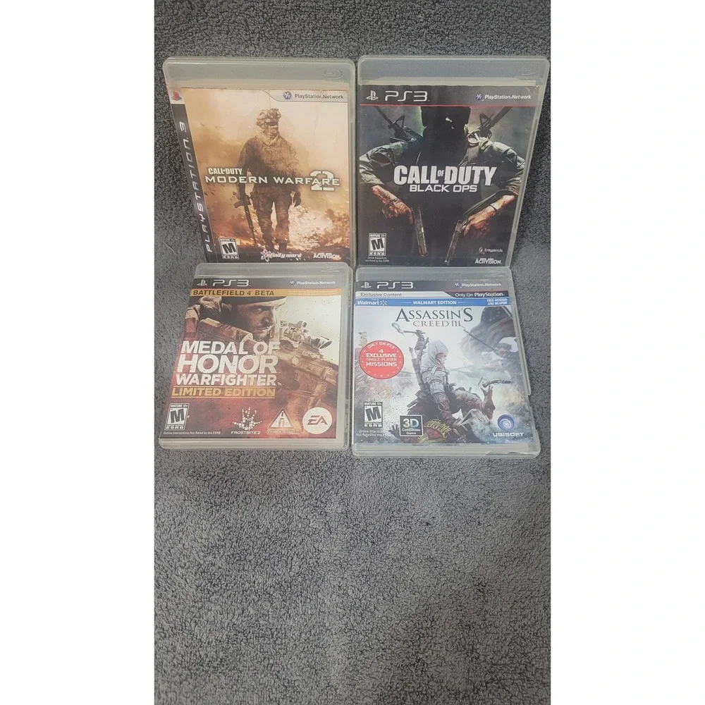 Sony PS3 Game Lot Call of Duty Black Ops MW2 Medal of Honor Assassin's Creed III